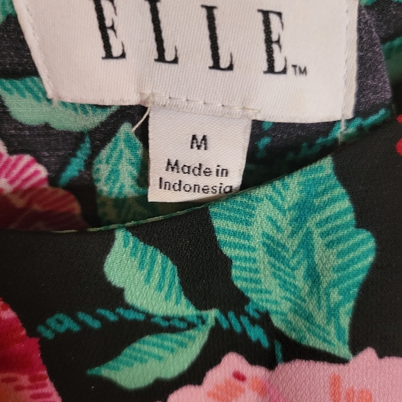 Elle medium black floral summer dress - Picture 3 of 4